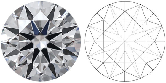 Gecertificeerde synthetische diamanten ronde briljant gesneden diamant 1-5CT Cvd witte diamanten