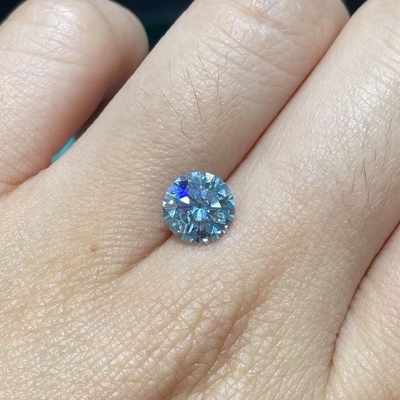 Het 2,5 Karaatlaboratorium leidde tot Gekleurd Diamond Blue Nuance Lab Diamond VVS1