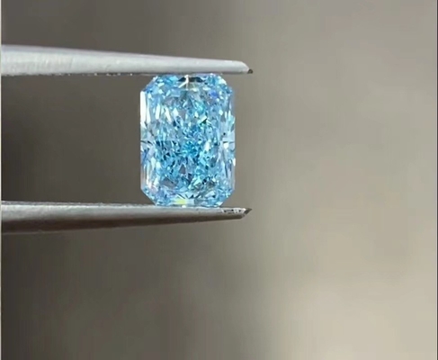 4ct 10 van de de Diamanten Stralende Briljante Besnoeiing van Mohs de Laboratorium Gekweekte Blauwe Grote Grootte