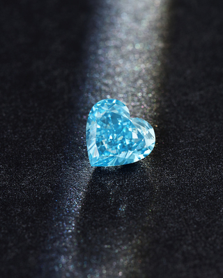 IGI verklaarde Buitensporige Intense Blauwe CVD-Synthetische de Diamant100% Diamant 2ct van de Hartvorm
