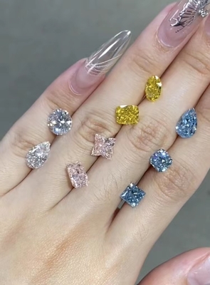 Gecertificeerde synthetische diamanten ronde losse diamanten in het laboratorium geteeld diamanten sieraden CVD ringen