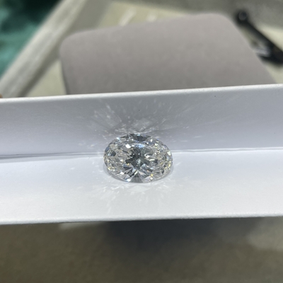 IGI gecertificeerd laboratorium gecreëerd witte diamanten ovaal briljant gesneden wit DEF VS-VVS helderheid